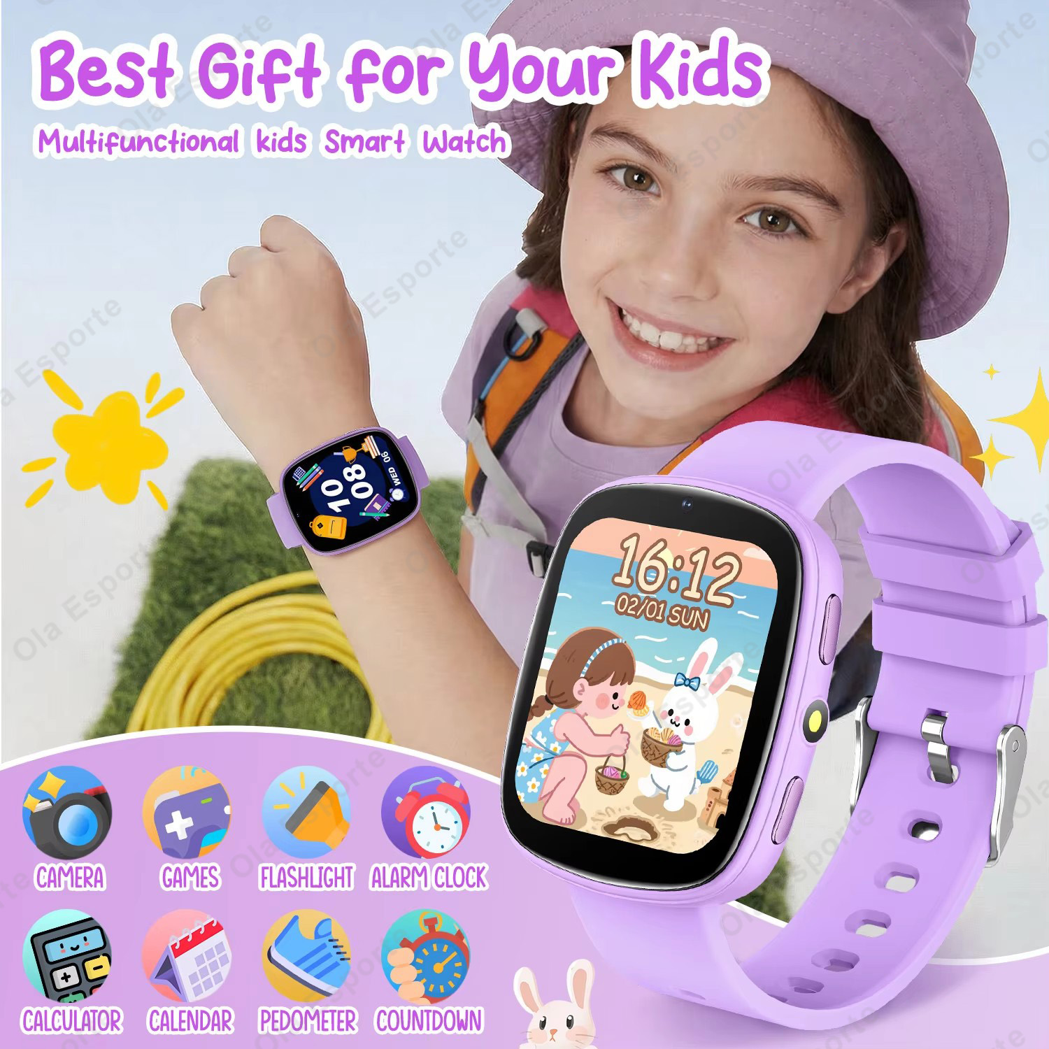 Electronics Quiz - 2026 Kids Games Smartwatch 1.83''HD Screen