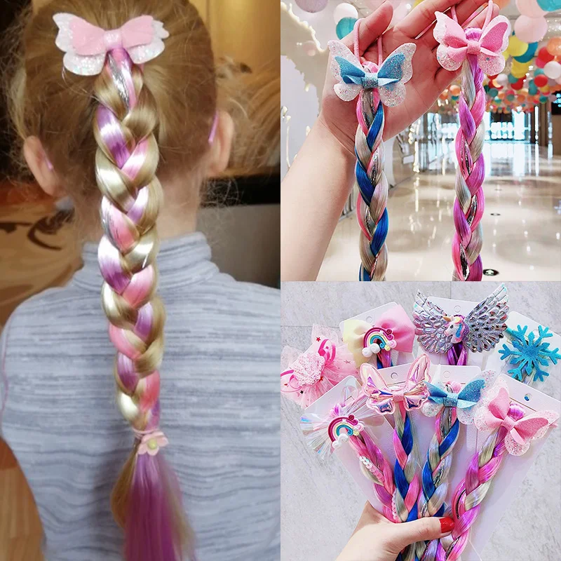 Littler Girls Long Braid Hair  - Elsa Gadget บทวิจารณ์และราคา