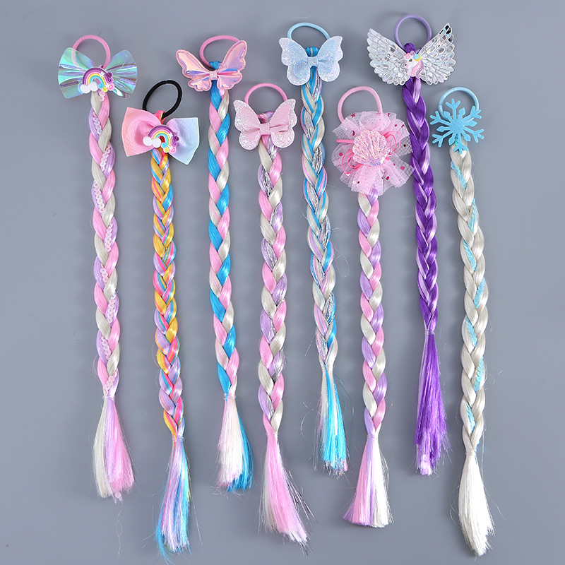 Littler Girls Long Braid Hair  - Elsa Gadget บทวิจารณ์และราคา