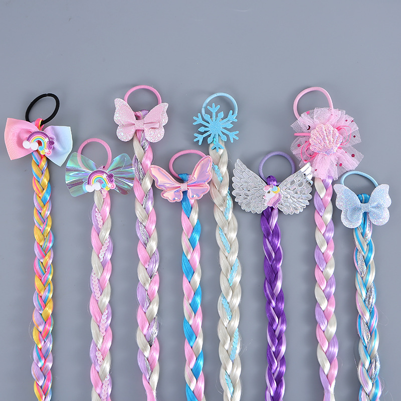 Littler Girls Long Braid Hair  - Elsa Gadget บทวิจารณ์และราคา
