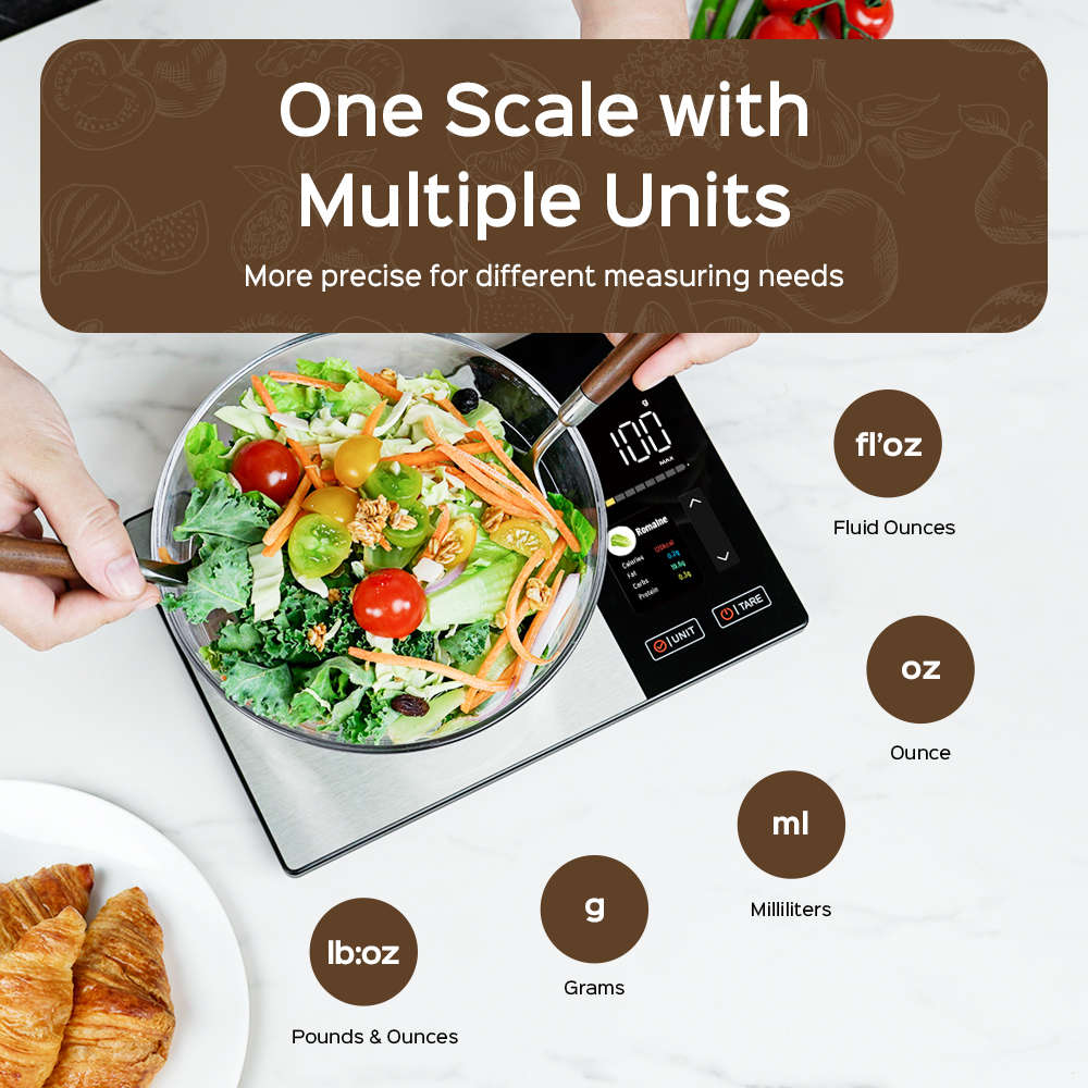 Smart Kitchen Scale Connects t - Electronics Quiz บทวิจารณ์และราคา