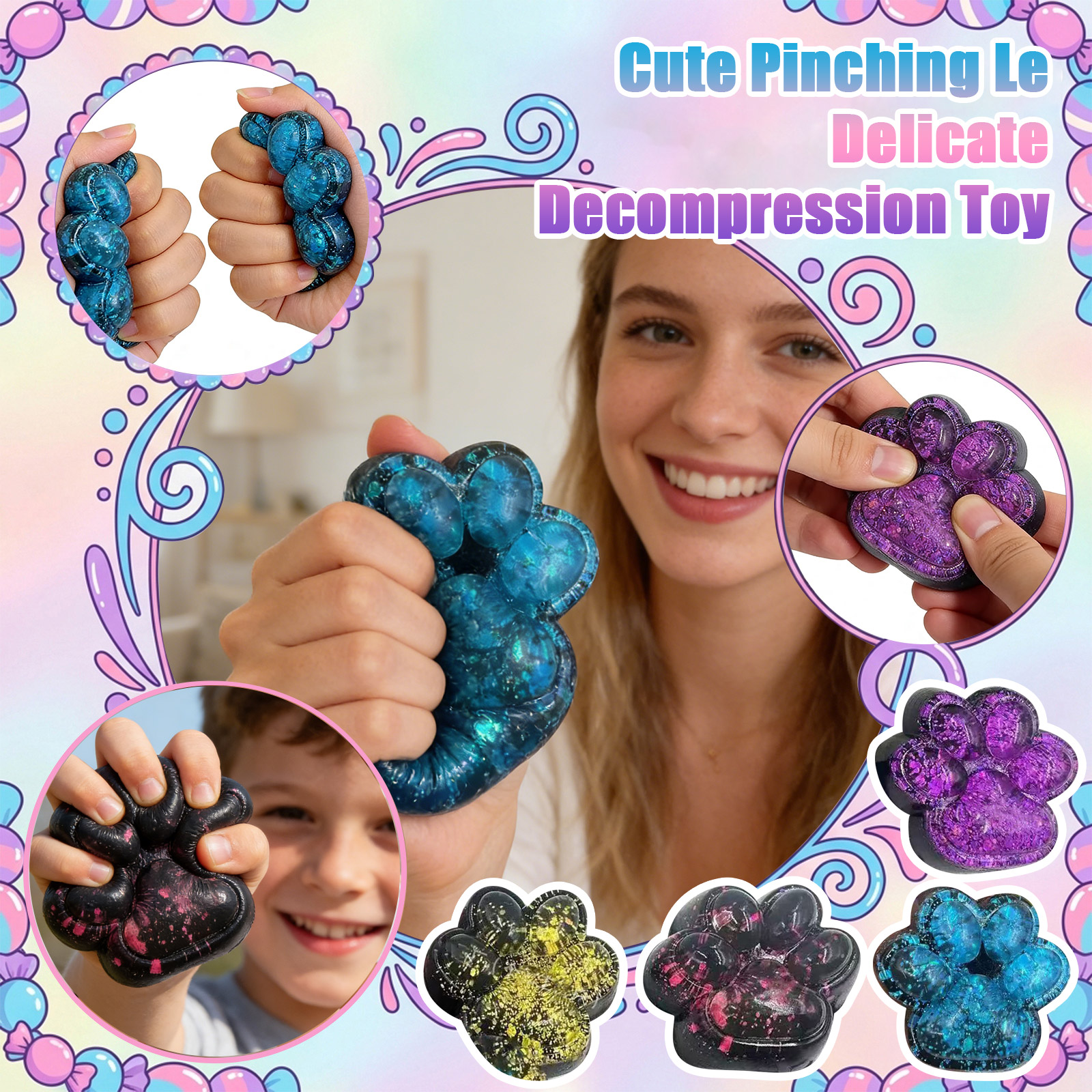 Dark Laser Cat Paw Squishy Toy - Electronics Gadgets For Kids บทวิจารณ์และราคา