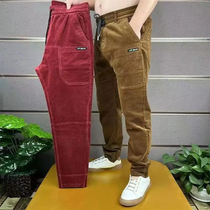 Corduroy Cargo Trousers Men's  - Smart Pen Digital บทวิจารณ์และราคา