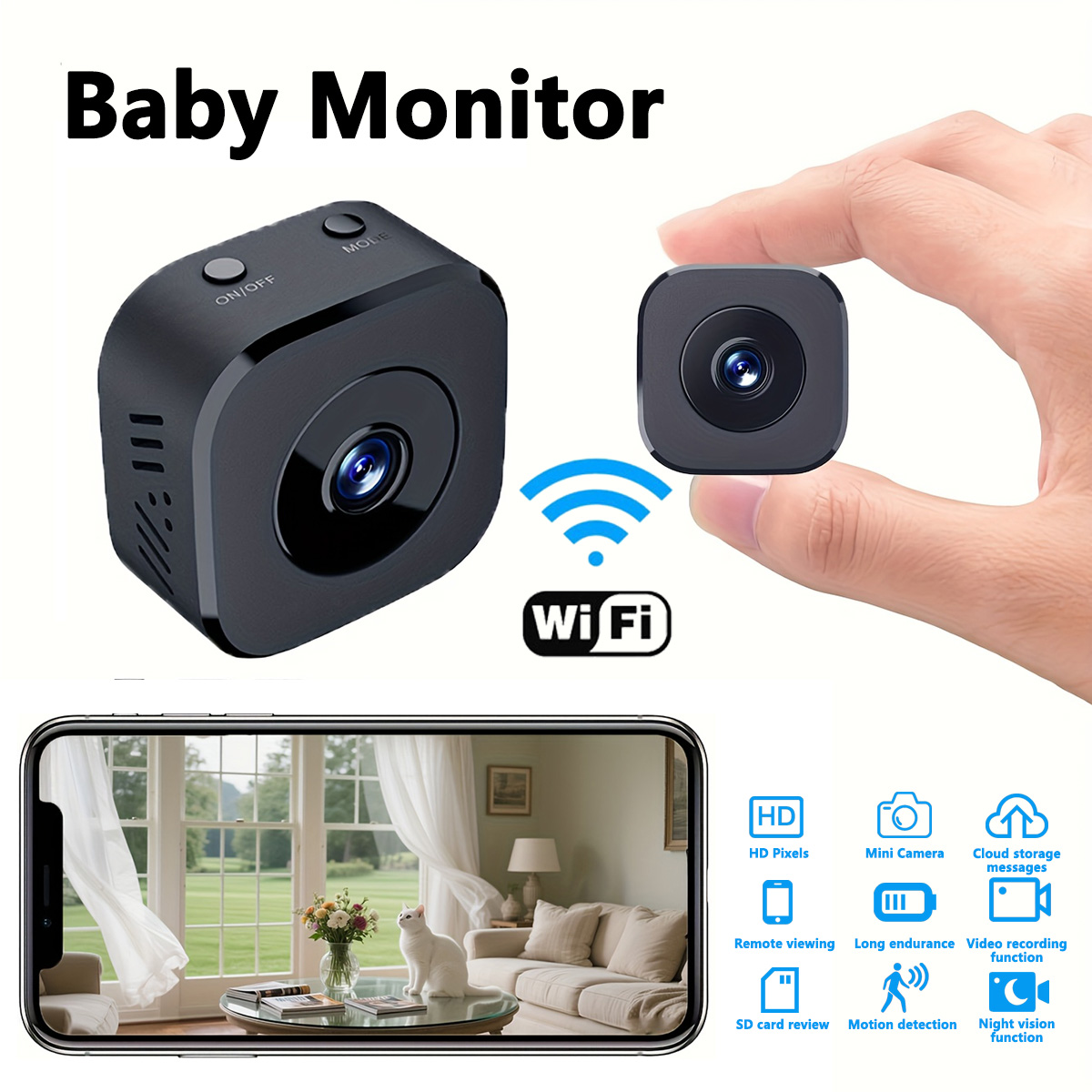 1080P HD Mini WiFi Camera Indo - Compact Camera Mirrorless บทวิจารณ์และราคา