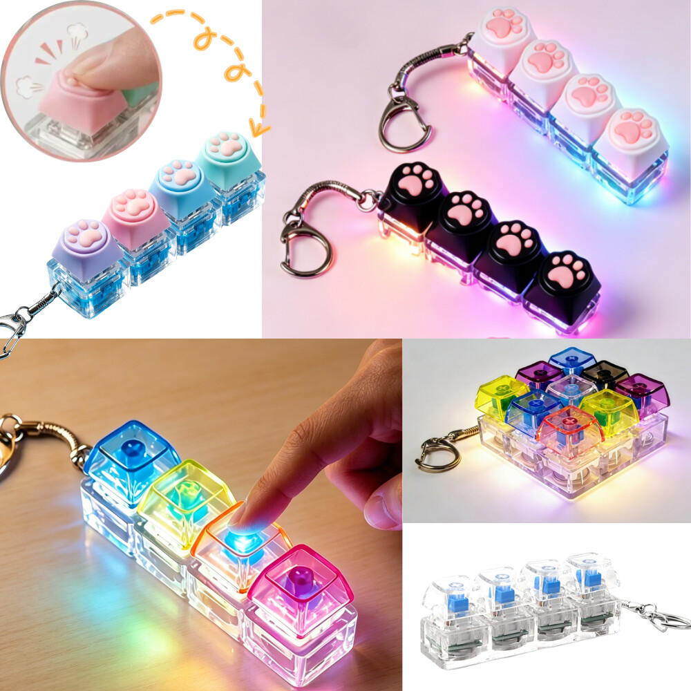 @@LED Keyboard Keychain Fidget - Electronics Gadgets For Kids บทวิจารณ์และราคา