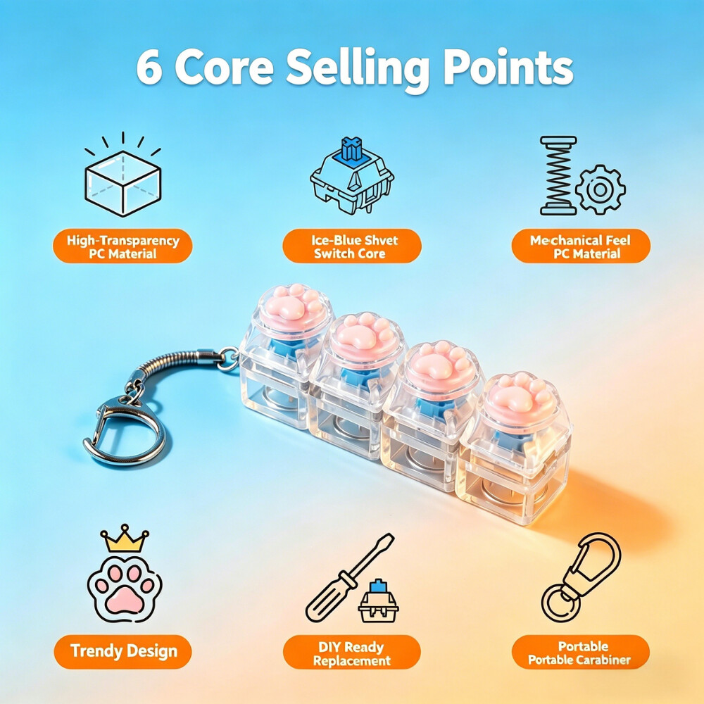 @@LED Keyboard Keychain Fidget - Electronics Gadgets For Kids บทวิจารณ์และราคา