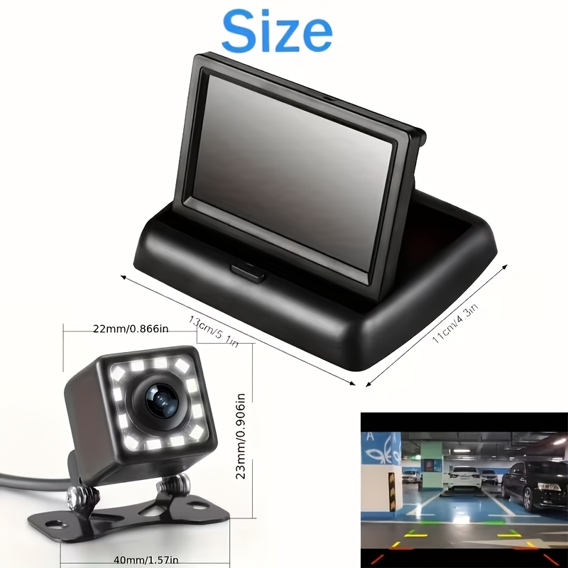 4.3in Folden Car Backup Camera - Compact Camera Mirrorless บทวิจารณ์และราคา